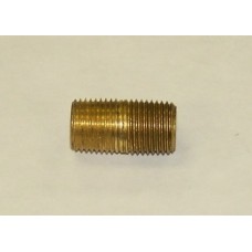 Hex Nipple, Brass,1/8"