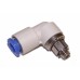 Pneumatic Fitting, 90 degrees, 6mm Tube